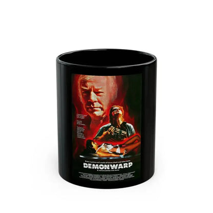 DEMONWARP 1988 Movie Poster - Black Coffee Mug 11oz - Go Mug Yourself