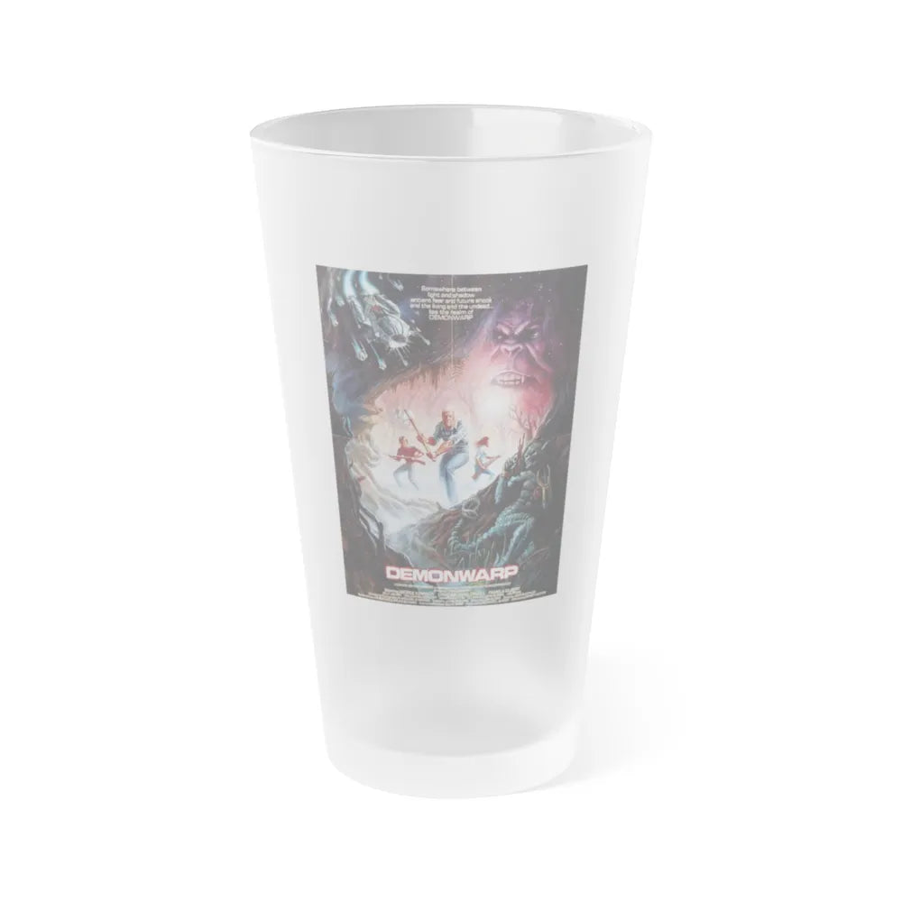 DEMONWARP (2) 1988 Movie Poster - Frosted Pint Glass 16oz-16oz-Frosted-Go Mug Yourself