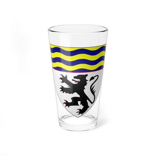 DENBIGHSHIRE COUNTY COUNCIL Shield (United Kingdom) (Coat of Arms) Pint Glass 16oz 16oz - Go Mug Yourself