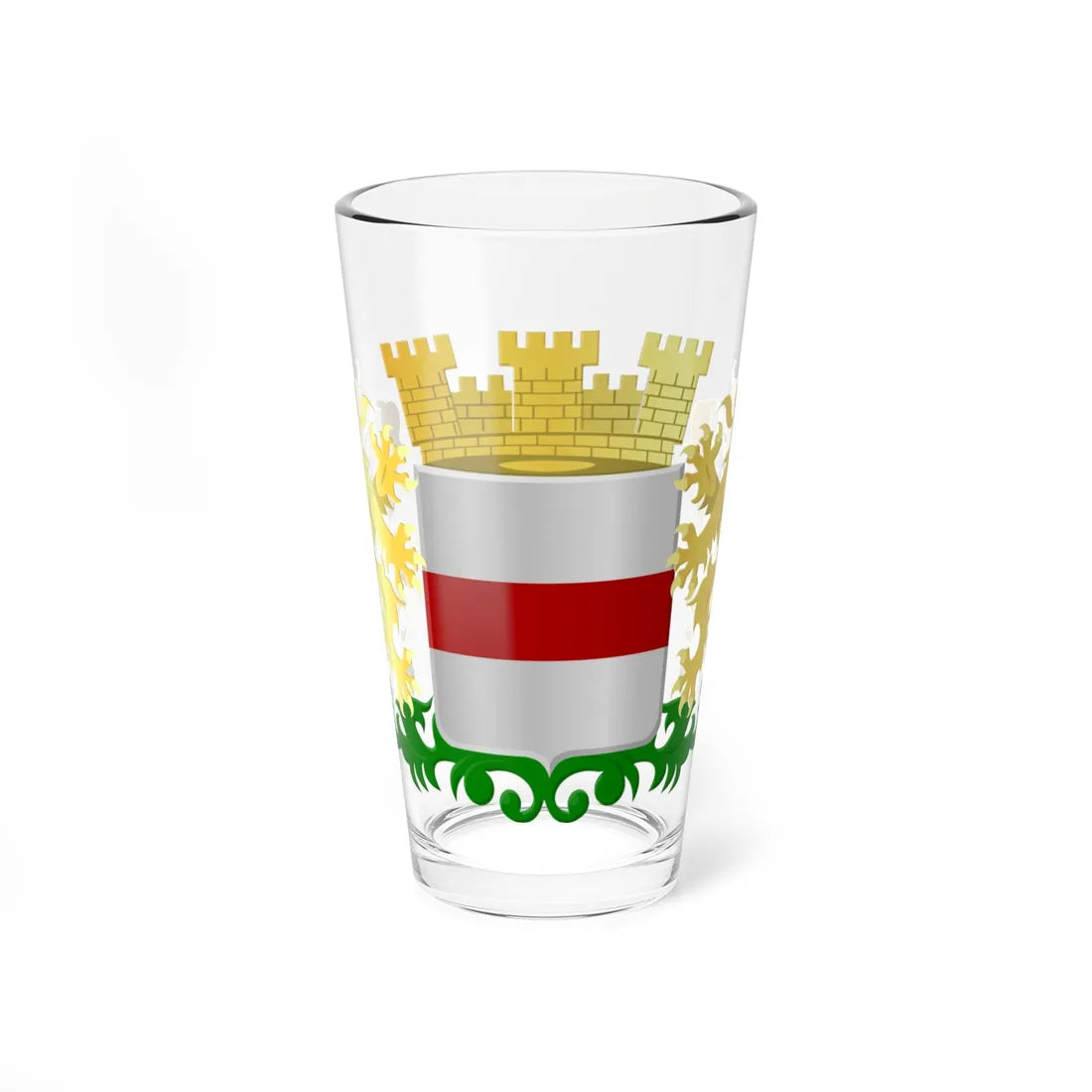 Dendermonde wapen (Belgium) (Coat of Arms) Pint Glass 16oz 16oz - Go Mug Yourself