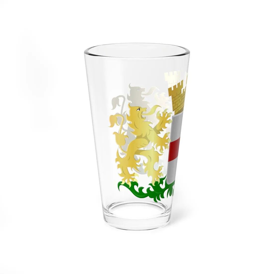 Dendermonde wapen (Belgium) (Coat of Arms) Pint Glass 16oz - Go Mug Yourself