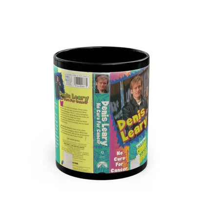 DENIS LEARY NO CURE FOR CANCER (VHS COVER) - Black Coffee Mug 11oz - Go Mug Yourself