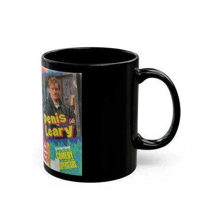 DENIS LEARY NO CURE FOR CANCER (VHS COVER) - Black Coffee Mug - Go Mug Yourself