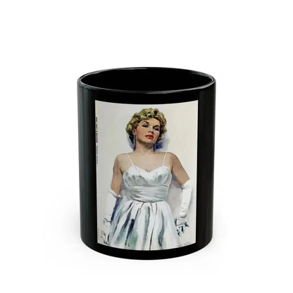 Denise Darcel - Esquire's Lady Fair, Esquire, April 1956 - Black Coffee Mug 11oz - Go Mug Yourself