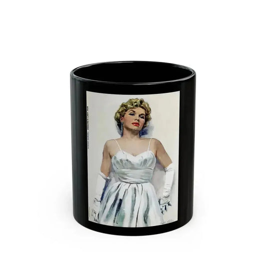 Denise Darcel - Esquire's Lady Fair, Esquire, April 1956 - Black Coffee Mug 11oz - Go Mug Yourself