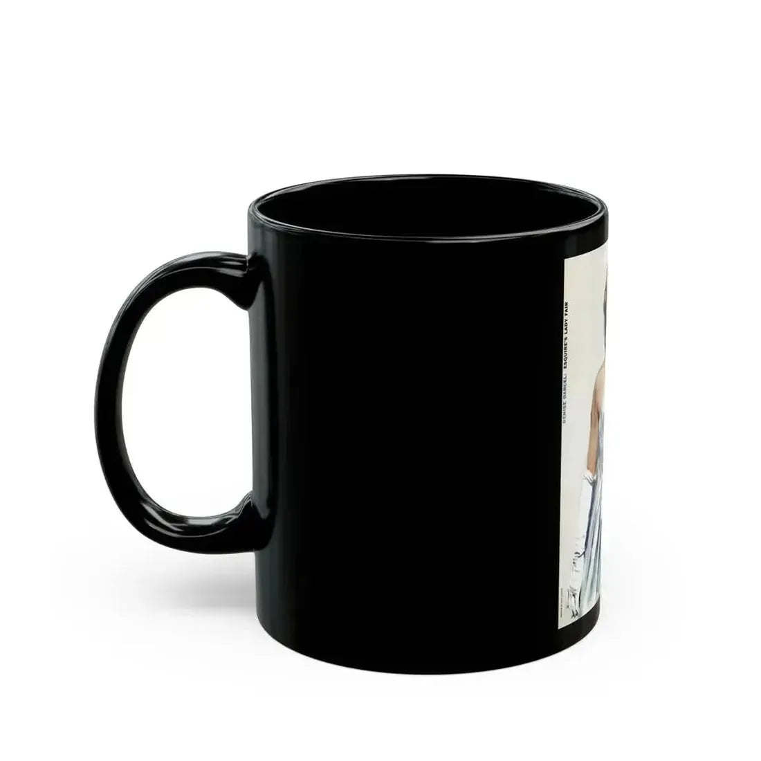 Denise Darcel - Esquire's Lady Fair, Esquire, April 1956 - Black Coffee Mug - Go Mug Yourself