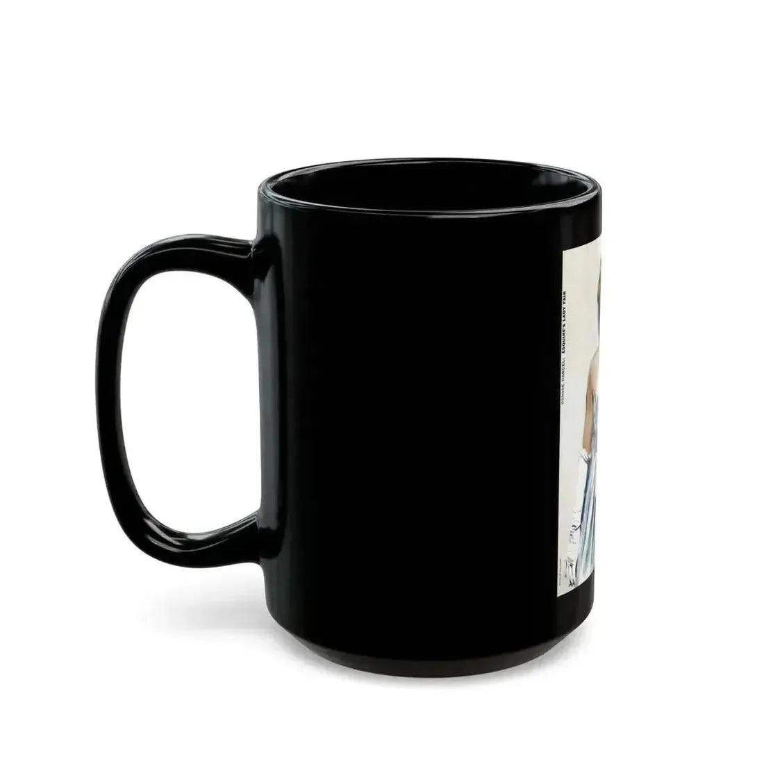 Denise Darcel - Esquire's Lady Fair, Esquire, April 1956 - Black Coffee Mug - Go Mug Yourself