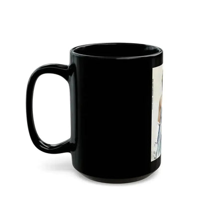 Denise Darcel - Esquire's Lady Fair, Esquire, April 1956 - Black Coffee Mug - Go Mug Yourself