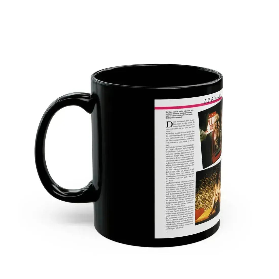 Denise Katrina Matthews 10 (Vintage Female Icon) Black Coffee Mug - Go Mug Yourself