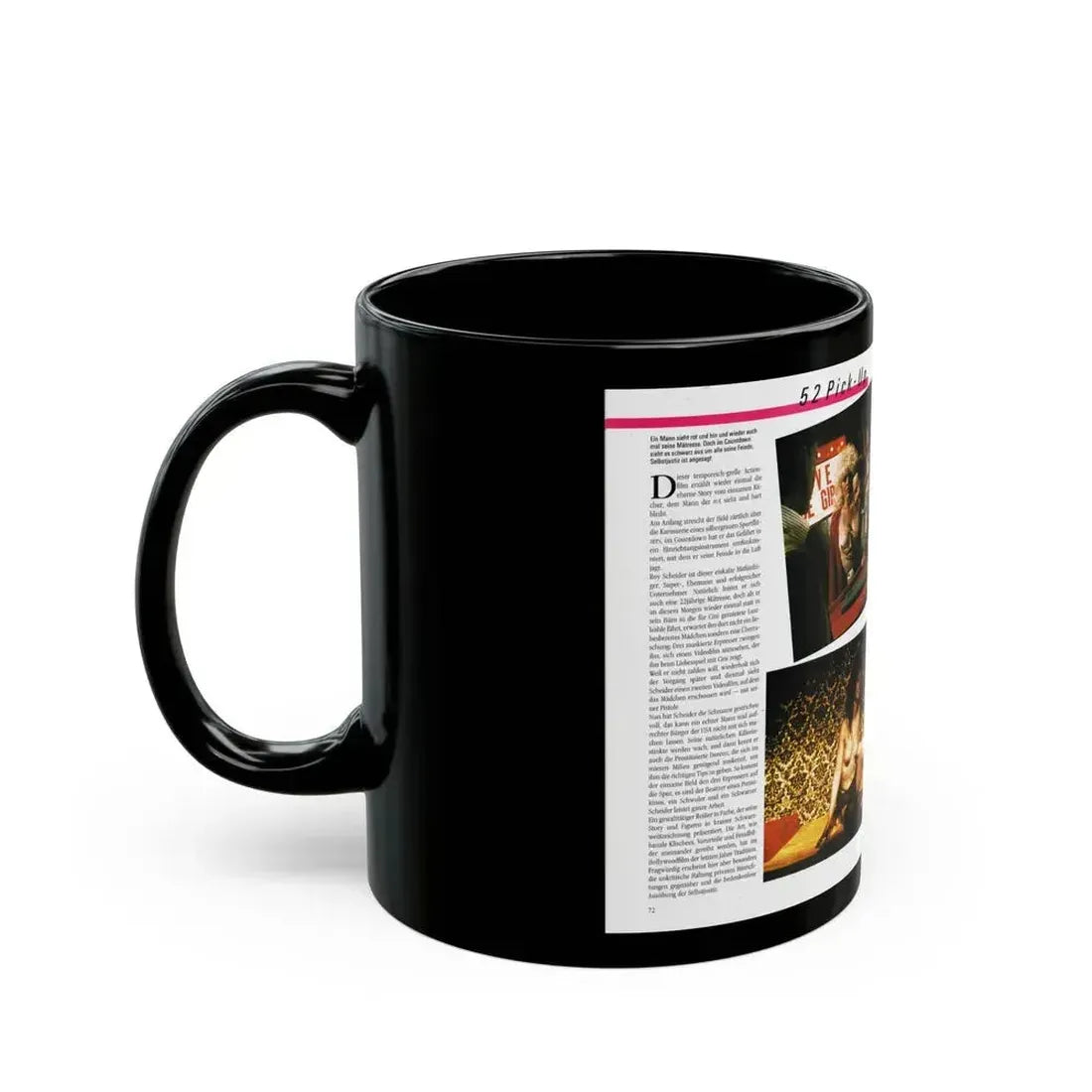 Denise Katrina Matthews 10 (Vintage Female Icon) Black Coffee Mug - Go Mug Yourself
