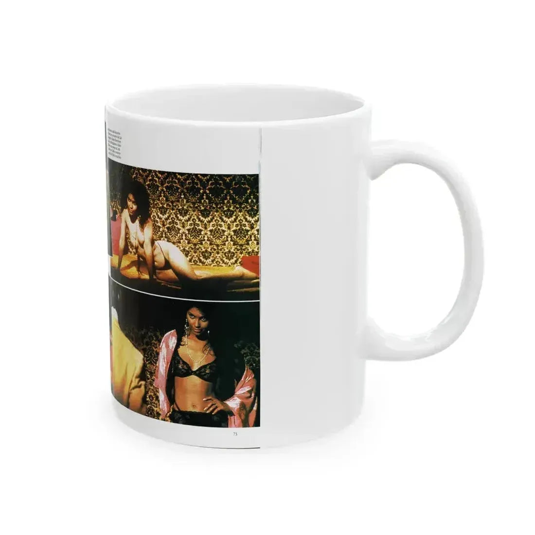 Denise Katrina Matthews 10 (Vintage Female Icon) White Coffee Mug - Go Mug Yourself