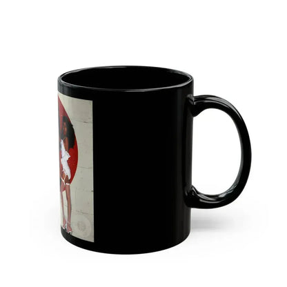 Denise Katrina Matthews 12 (Vintage Female Icon) Black Coffee Mug - Go Mug Yourself