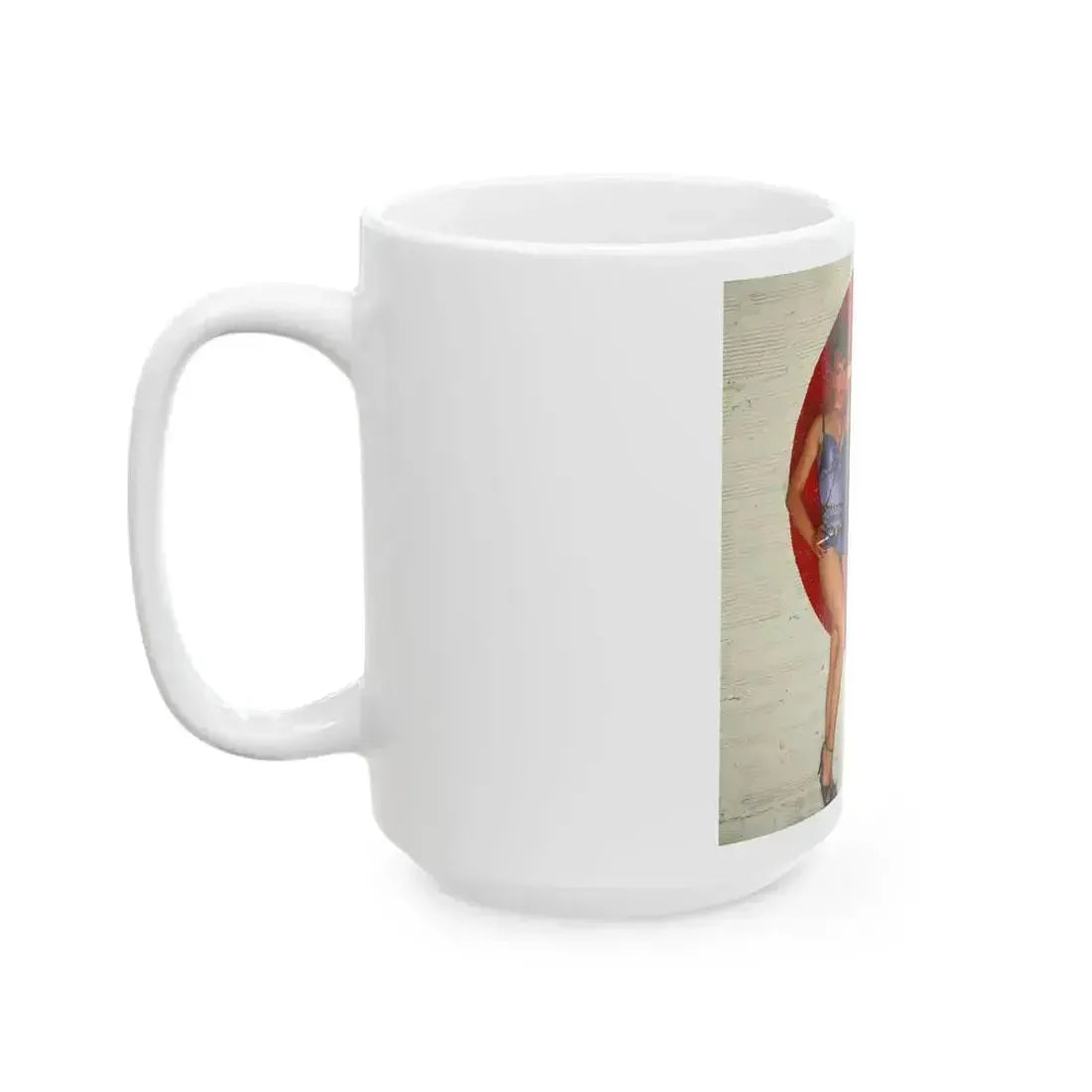 Denise Katrina Matthews 12 (Vintage Female Icon) White Coffee Mug - Go Mug Yourself