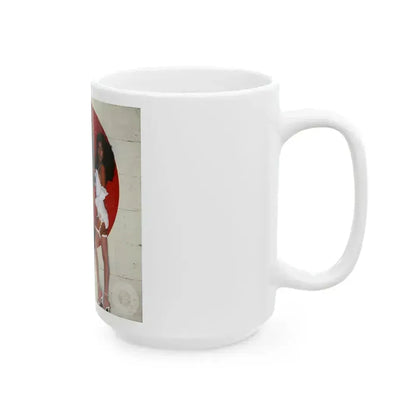 Denise Katrina Matthews 12 (Vintage Female Icon) White Coffee Mug - Go Mug Yourself