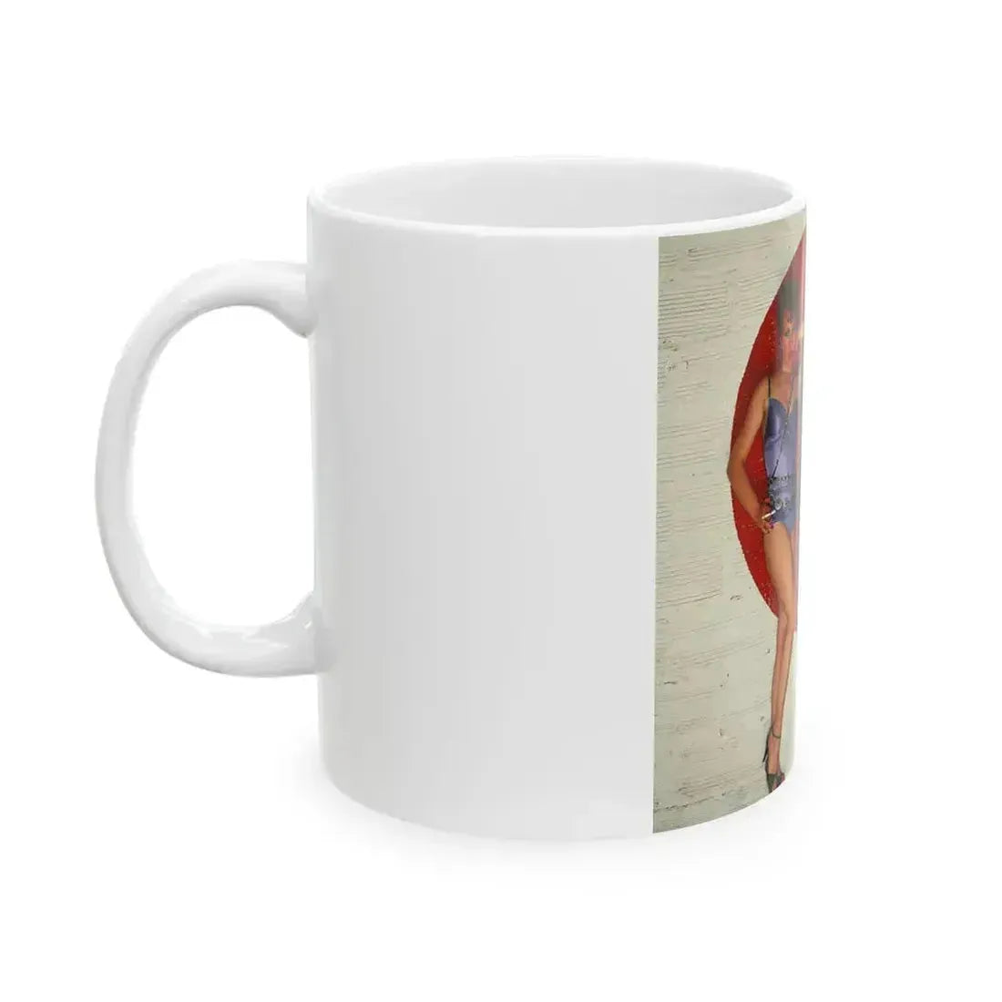 Denise Katrina Matthews 12 (Vintage Female Icon) White Coffee Mug - Go Mug Yourself