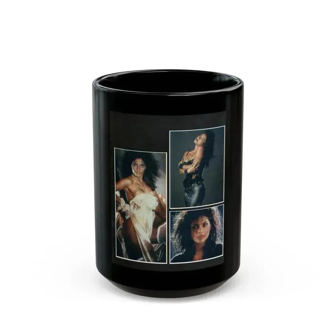 Denise Katrina Matthews 13 (Vintage Female Icon) Black Coffee Mug 15oz - Go Mug Yourself