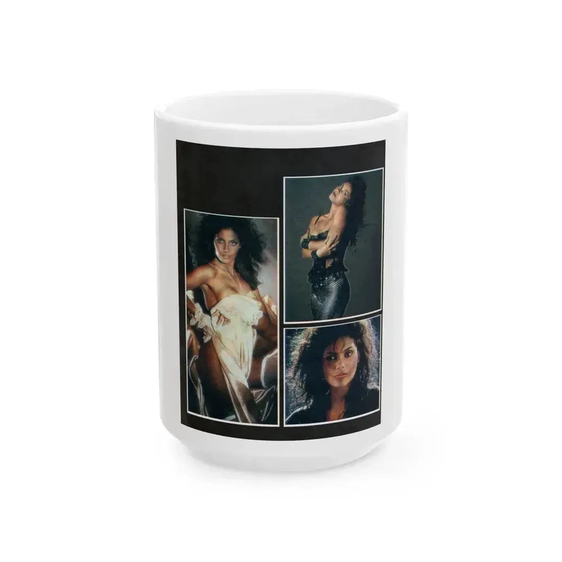 Denise Katrina Matthews 13 (Vintage Female Icon) White Coffee Mug 15oz - Go Mug Yourself