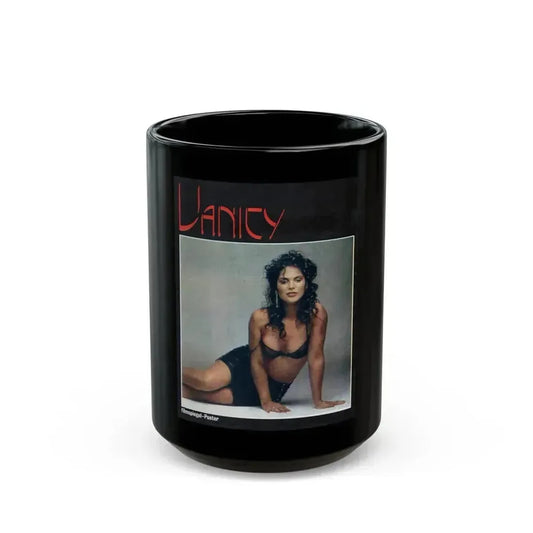 Denise Katrina Matthews 14 (Vintage Female Icon) Black Coffee Mug 15oz - Go Mug Yourself