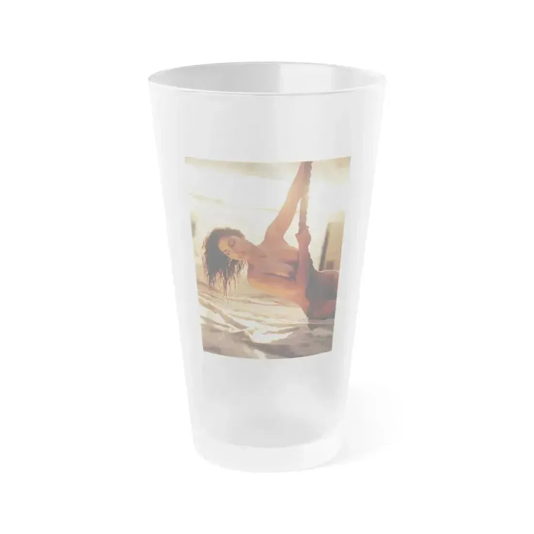 Denise Katrina Matthews 2 (Vintage Female Icon) Frosted Pint Glass 16oz 16oz Frosted - Go Mug Yourself