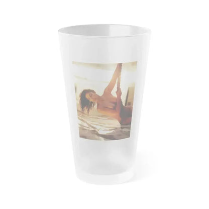 Denise Katrina Matthews 2 (Vintage Female Icon) Frosted Pint Glass 16oz 16oz Frosted - Go Mug Yourself
