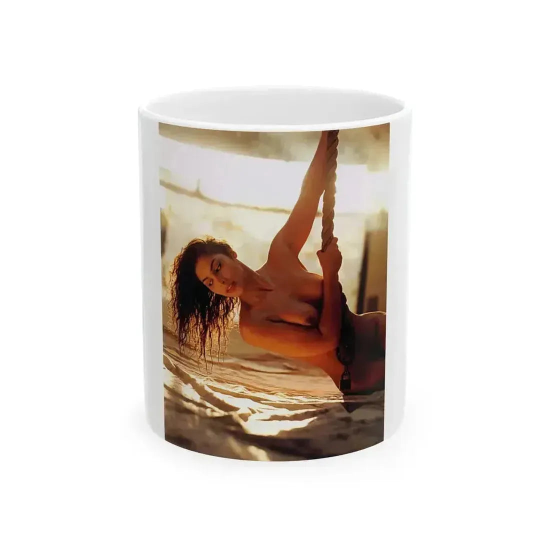 Denise Katrina Matthews 2 (Vintage Female Icon) White Coffee Mug 11oz - Go Mug Yourself