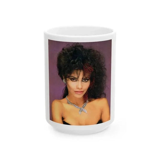 Denise Katrina Matthews 4 (Vintage Female Icon) White Coffee Mug 15oz - Go Mug Yourself