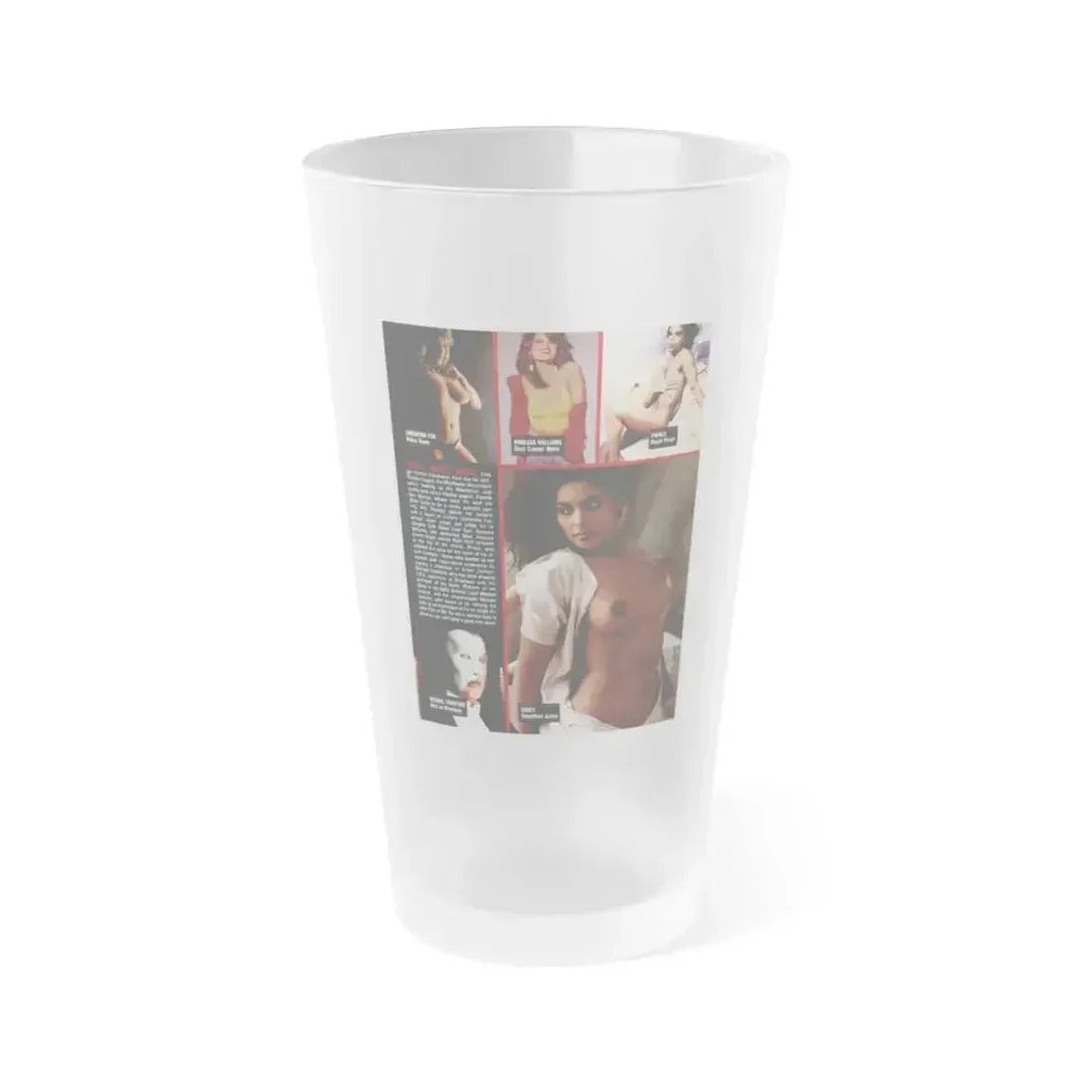 Denise Katrina Matthews 5 (Vintage Female Icon) Frosted Pint Glass 16oz 16oz Frosted - Go Mug Yourself