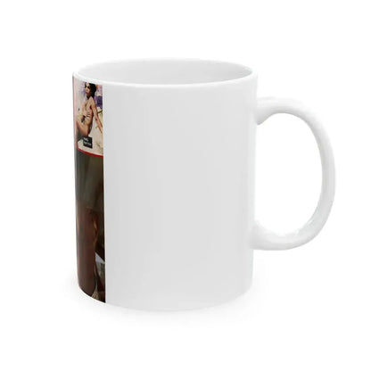 Denise Katrina Matthews 5 (Vintage Female Icon) White Coffee Mug - Go Mug Yourself
