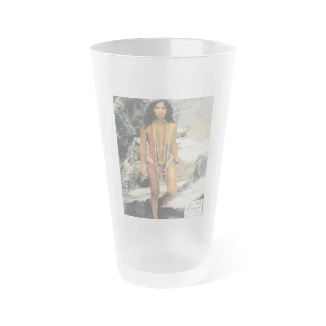Denise Katrina Matthews 6 (Vintage Female Icon) Frosted Pint Glass 16oz 16oz Frosted - Go Mug Yourself