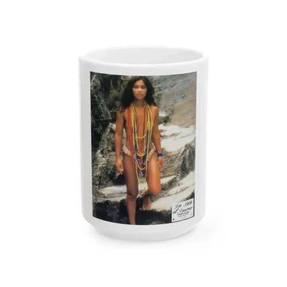 Denise Katrina Matthews 6 (Vintage Female Icon) White Coffee Mug 15oz - Go Mug Yourself
