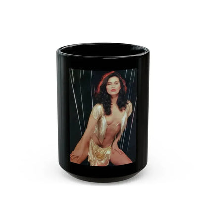 Denise Katrina Matthews 7 (Vintage Female Icon) Black Coffee Mug 15oz - Go Mug Yourself
