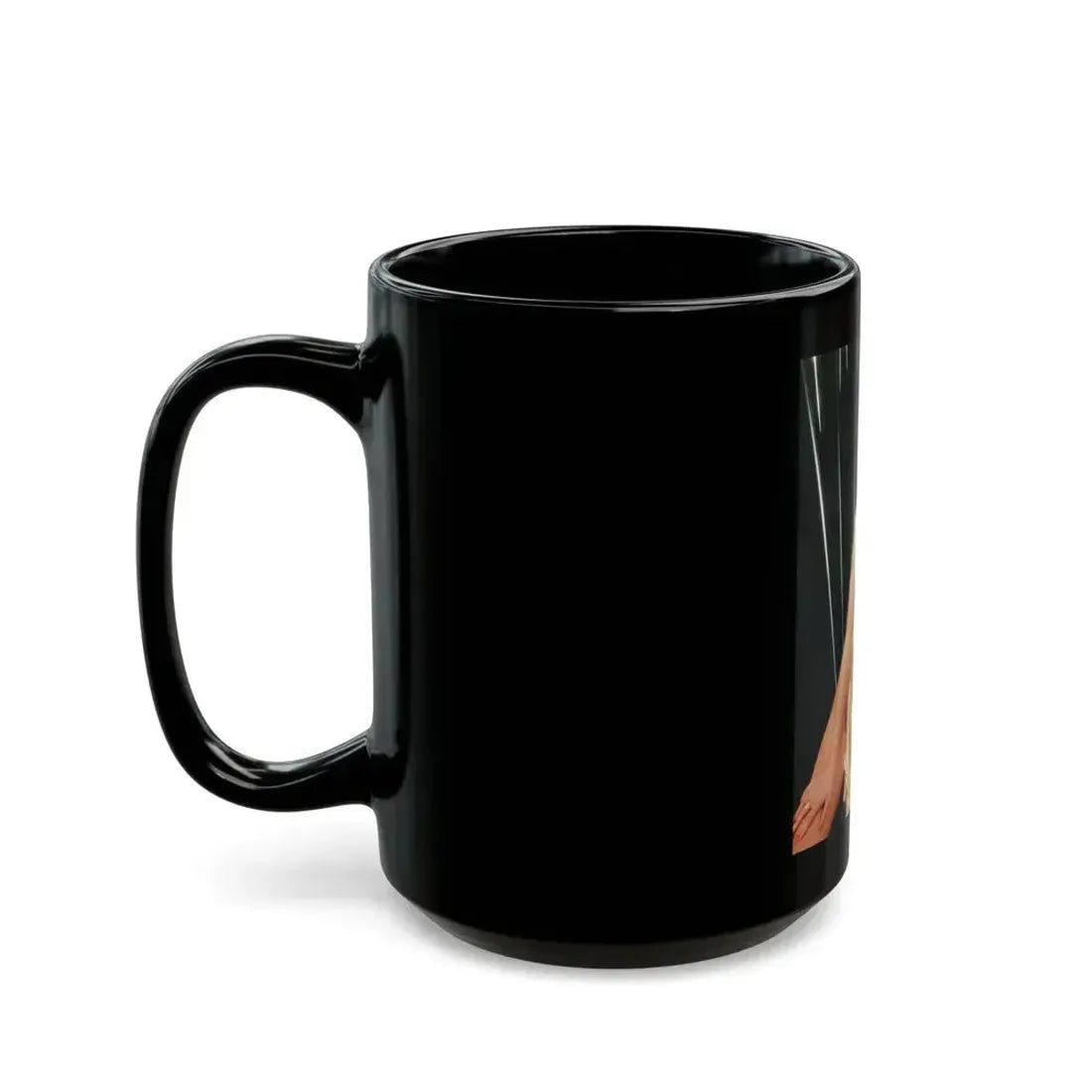 Denise Katrina Matthews 7 (Vintage Female Icon) Black Coffee Mug - Go Mug Yourself