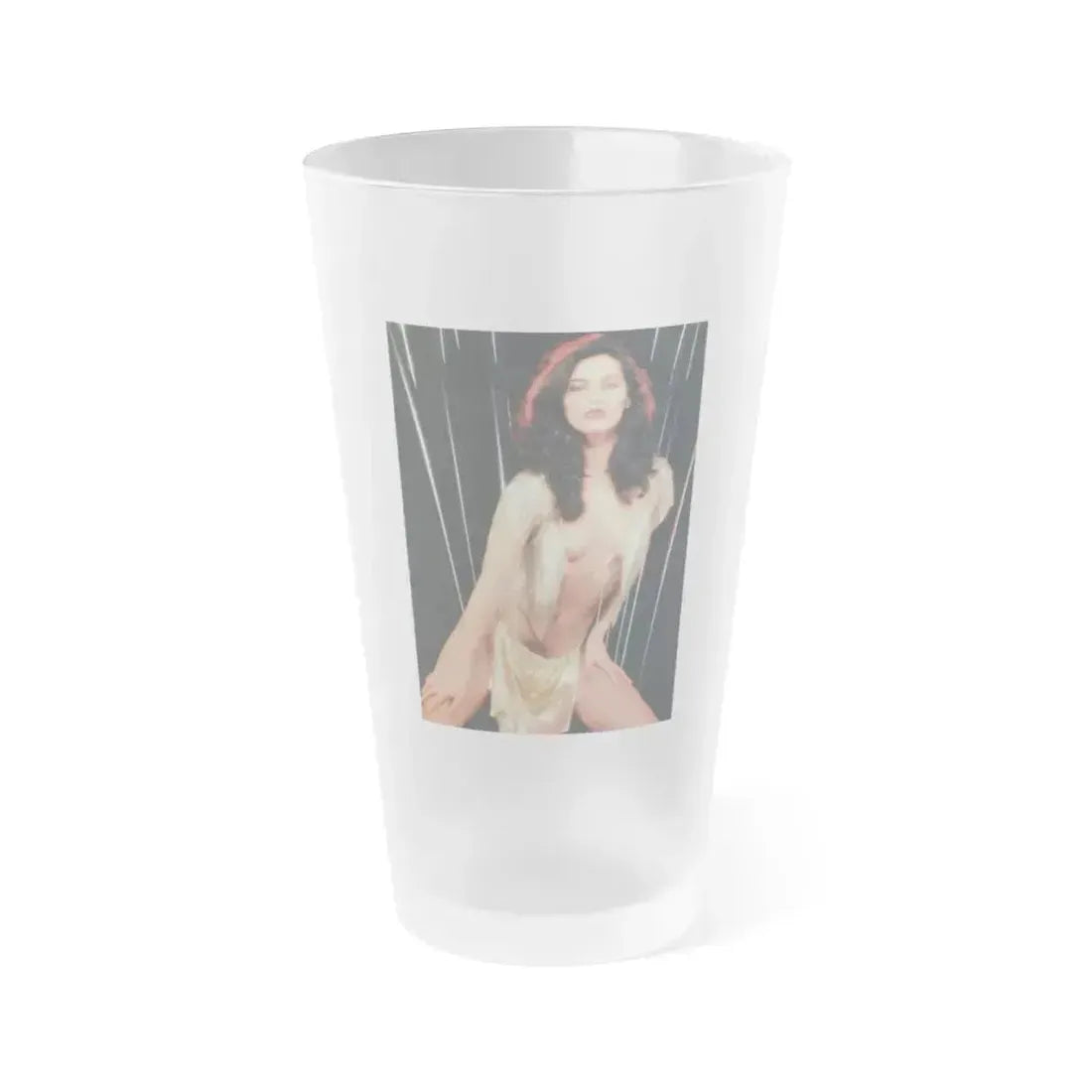 Denise Katrina Matthews 7 (Vintage Female Icon) Frosted Pint Glass 16oz 16oz Frosted - Go Mug Yourself