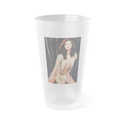 Denise Katrina Matthews 7 (Vintage Female Icon) Frosted Pint Glass 16oz 16oz Frosted - Go Mug Yourself