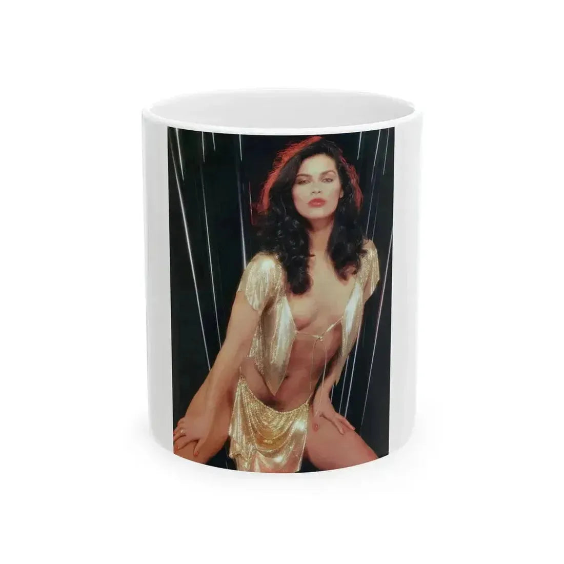 Denise Katrina Matthews 7 (Vintage Female Icon) White Coffee Mug 11oz - Go Mug Yourself