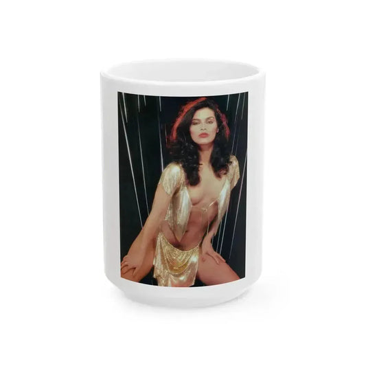 Denise Katrina Matthews 7 (Vintage Female Icon) White Coffee Mug 15oz - Go Mug Yourself