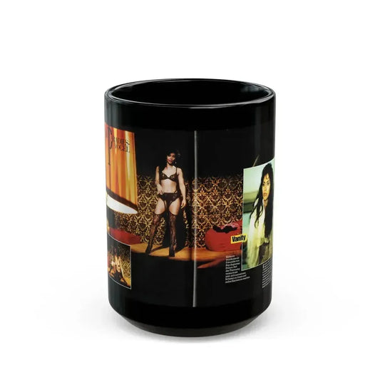 Denise Katrina Matthews 8 (Vintage Female Icon) Black Coffee Mug 15oz - Go Mug Yourself