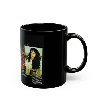 Denise Katrina Matthews 8 (Vintage Female Icon) Black Coffee Mug - Go Mug Yourself