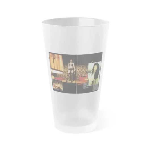Denise Katrina Matthews 8 (Vintage Female Icon) Frosted Pint Glass 16oz 16oz Frosted - Go Mug Yourself