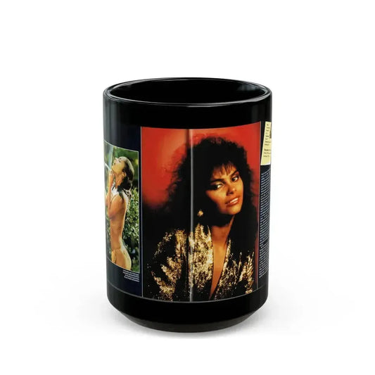 Denise Katrina Matthews 9 (Vintage Female Icon) Black Coffee Mug 15oz - Go Mug Yourself