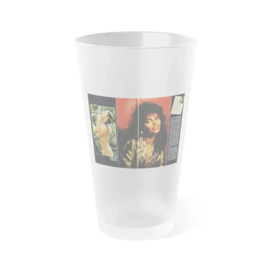 Denise Katrina Matthews 9 (Vintage Female Icon) Frosted Pint Glass 16oz 16oz Frosted - Go Mug Yourself