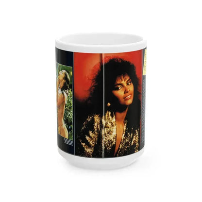 Denise Katrina Matthews 9 (Vintage Female Icon) White Coffee Mug 15oz - Go Mug Yourself