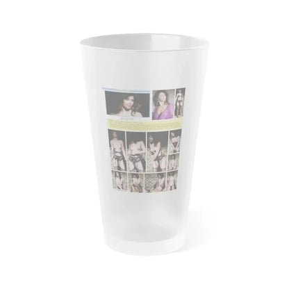 Denise Katrina Matthews (Vintage Female Icon) Frosted Pint Glass 16oz 16oz Frosted - Go Mug Yourself