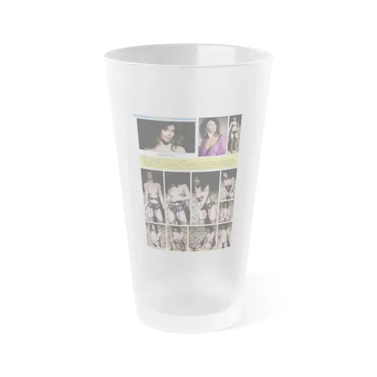 Denise Katrina Matthews (Vintage Female Icon) Frosted Pint Glass 16oz 16oz Frosted - Go Mug Yourself