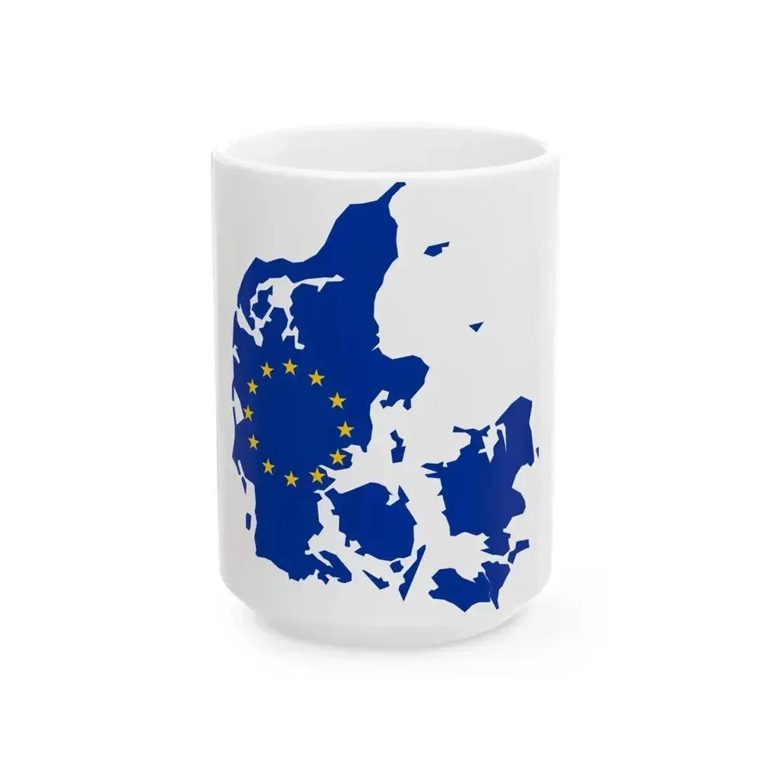 Denmark EU (Denmark) White Coffee Mug 15oz - Go Mug Yourself