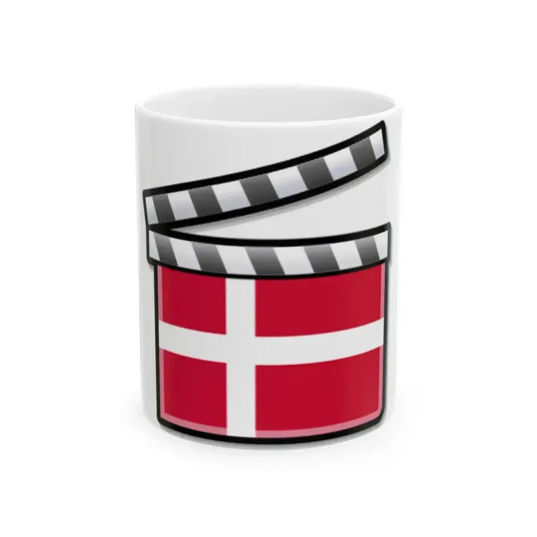 Denmark film clapperboard (Denmark) White Coffee Mug 11oz - Go Mug Yourself