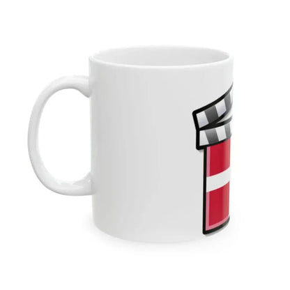Denmark film clapperboard (Denmark) White Coffee Mug - Go Mug Yourself