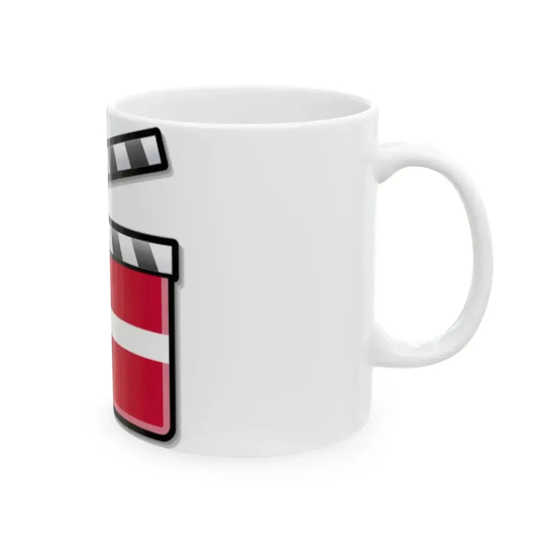 Denmark film clapperboard (Denmark) White Coffee Mug - Go Mug Yourself