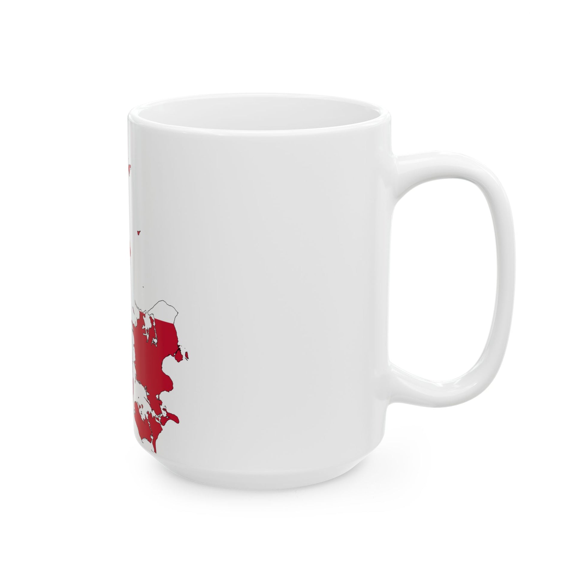 Denmark-Flagmap (Denmark) White Coffee Mug-Go Mug Yourself