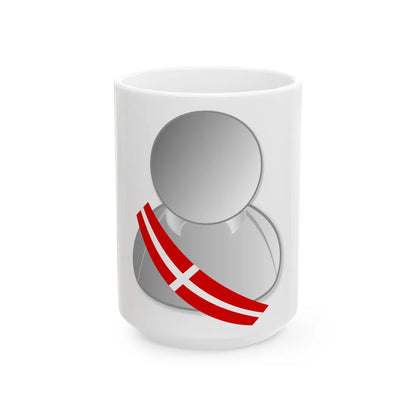 Denmark politic personality icon (Denmark) White Coffee Mug 15oz - Go Mug Yourself